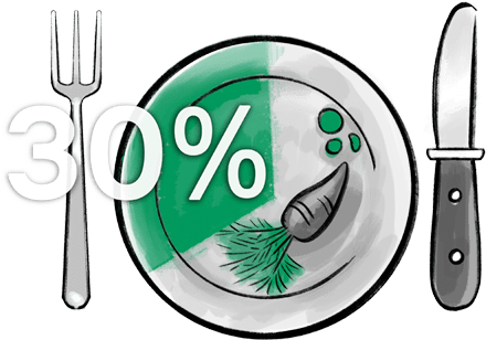 DEICHMANN Stiftung | Sozialunternehmen Uganda – Armut - Hunger DEICHMANN Stiftung fördert Sozialunternehmen Uganda – Handzeichnung – 30 % der Kinder sind stark mangelernährt